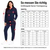 Damen Jogginganzug einfarbig 100% Baumwolle 586 Navy XL Produktbild-Vorschau 6