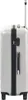 Side view of a silver hard-shell trolley with black accents and wheels. Anteprima dell’immagine prodotto
