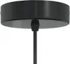 A close-up view of the top of a black pendant light fixture, showing the canopy and the cable entering it. Produktbild-Vorschau