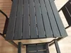 Cateringový zahradní stůl 156 x 78 cm Černý Náhled obrázku produktu 2