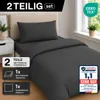 Komfortec Premium Bettwäsche 135x200 cm Bettbezug + 40x80 Produktbild-Vorschau 2