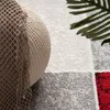 TT Home Teppich  Karo Design Modern Wohnzimmerteppich Grau Produktbild-Vorschau 3