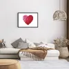 Gerahmtes Poster - Schwarzer Rahmen - Rot Herz Aquarell - Produktbild-Vorschau 7