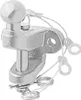 Boule d'attelage argent combinée double version D17.2/S200 Voir les images du produit 1