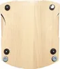 The image shows the underside of a wooden board with four wheels attached to the corners. Produktbild-Vorschau
