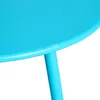Homestyle4u Beistelltisch Gartentisch Blau Metall Tisch Produktbild-Vorschau 7