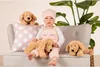 Plyšová hračka Teddy Hermann visiaci pes béžová 28 cm Náhľad obrázku produktu 3
