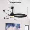 Parrot Uncle Ventilateur de Plafond avec Lumière 107cm Voir les images du produit 6