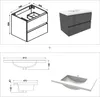Waschtisch mit Unterschrank 80cm Alast Badmöbel Set Produktbild-Vorschau 8