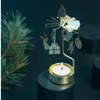Dekoratives Teelichtkarussell in Gold - Pluto Design Produktbild-Vorschau 2