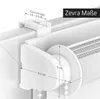 Doppelrollo Fenster ohne Bohren Zevra 90x120cm Hellgrau Produktbild-Vorschau 9