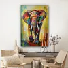 MuchoWow® - Leinwandbilder - Elefant - Kunst - Malerei - Produktbild-Vorschau 7
