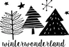 HEYDA Stempel Weihnachten Winterwonderland Holz matt Produktbild-Vorschau 1