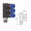 Riegler L-Mehrfachverteiler »Blaue Serie«, 6-fach, drehbar, Produktbild-Vorschau 2