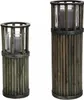 Laterne Windlicht Holzlaterne Rustikal inkl. Kerze Produktbild-Vorschau 2