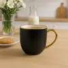 Súprava porcelánových hrnčekov 6x 400 ml - Čierny hrnček na Náhľad obrázku produktu 4