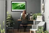 Bild 100x70 MDF-Rahmen Wandkunst Blatt Wassertropfen Produktbild-Vorschau 3