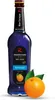 A bottle of Riemerschmid Bar-Sirup Blue Curacao syrup with two oranges and green leaves. Produktbild-Vorschau