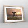 Gerahmtes Poster - Rahmen in heller Eiche - Elefant Ufer Produktbild-Vorschau 8