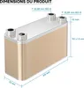 Wiltec Échangeur de chaleur thermique avec 50 plaques – 286 Voir les images du produit 6