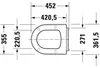 Sedile WC Duravit ME by Starck con cerniera in acciaio inox Anteprima dell’immagine prodotto 7