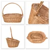 Creative Home Cestino in Vimini con Manico | Cesto Regalo Anteprima dell’immagine prodotto 4