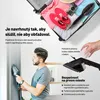 A collage showing a travel steamer and a person using it, along with product features and lifestyle shots. Náhľad obrázku produktu