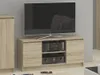 Meuble TV 120 cm en Chêne Sonoma avec rangement et espace Voir les images du produit 5