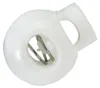 10 Kordelstopper rund 15x19mm, Durchzug 4x5,5mm, weiß Produktbild-Vorschau