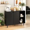 COSTWAY Kredens drewniany, komoda z 4 szufladami i 2 Podgląd zdjęcia produktu 2