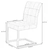 Freischwinger Schwingstuhl braun Lederlook - DONNA - Die Produktbild-Vorschau 6