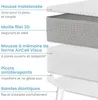 ELONEO Topper de matelas viscoélastique 140x200cm, Voir les images du produit 2