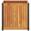 Pflanzkübel 45x45x44 cm Massivholz Akazie und Stahl Produktbild-Vorschau 4