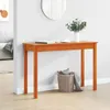Konzolový stolek voskově hnědý 110x40x75 cm masivní Náhled obrázku produktu 3