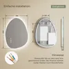 S'AFIELINA Badspiegel mit Beleuchtung 60×45cm LED Touch Produktbild-Vorschau 11