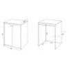 Waschmaschinenabdeckung für draußen 70x60x94cm PVC 5012P Produktbild-Vorschau 5