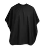 A black hairdressing cape is shown against a white background. Produktbild-Vorschau