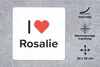 MuchoWow® Mauspad Mousepad Ich liebe - Rosalie - Mädchen Produktbild-Vorschau 2
