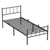 KUTAS Klassische Betten 90x200, Metallbett Schwarz mit Produktbild-Vorschau 2