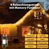 Unyqoos® LED-Lichtvorhang – dekoratives 10 m Vorhanglicht Produktbild-Vorschau 3