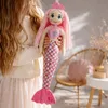 Stoffpuppe Meerjungfrau pink 45 cm – weiche Kinderpuppe Produktbild-Vorschau 1