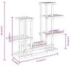 vidaXL Stojan na květiny 95x25x96 cm z masivního jedlového Náhled obrázku produktu 8