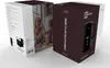 Two product boxes are shown in a 3D render, one with a lifestyle image and product details, the other with a product image and specifications. Anteprima dell’immagine prodotto