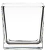 Vase en verre Cubic clair Carré 10 x10 x 10cm Voir les images du produit 1
