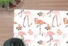 MuchoWow® Schreibtischunterlage Muster - Flamingo - Blumen Produktbild-Vorschau 2