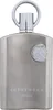 A silver-colored perfume bottle with a circular handle on top and a circular emblem on the front. Náhľad obrázku produktu