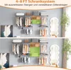 Šatníková skriňa a úložný systém COSTWAY, nástenné Náhľad obrázku produktu 5