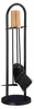 relaxdays 10028780_0 relaxdays Kaminbesteck schwarz, braun Anteprima dell’immagine prodotto 9