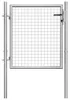 vidaXL Gartentor verzinkter Stahl 100 x 75 cm Silber Produktbild-Vorschau 5