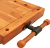 vidaXL Piano di lavoro con morsa 52x44x9,5 cm in legno Anteprima dell’immagine prodotto 6